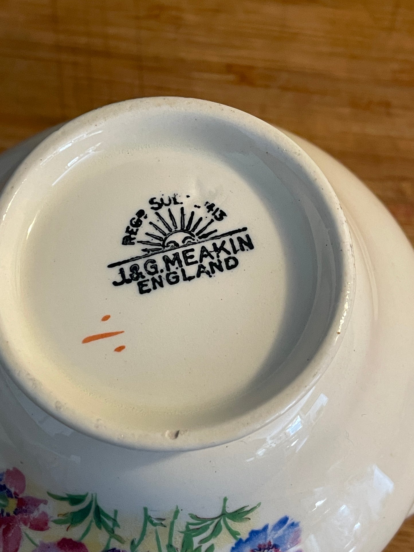 Vintage J. & G. Meakin Floral Creamer – Sol Range – Heirloom Housewares Collection – Piece No. 2
