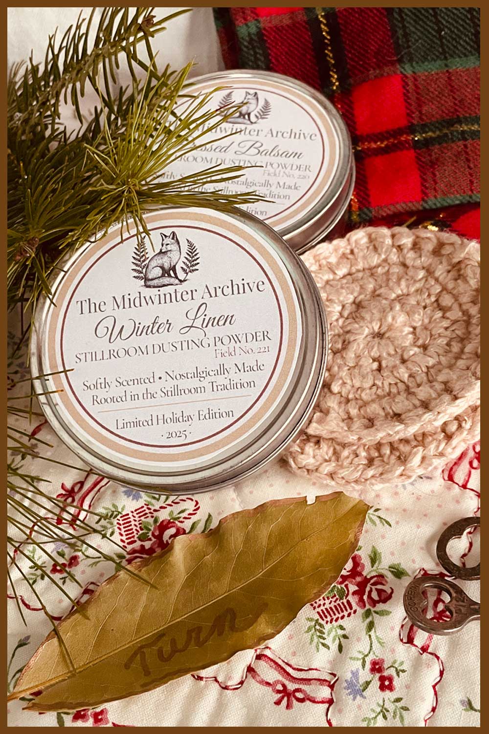 Lavender & Lily of the Valley Stillroom Dusting Powder Travel Set | Talc-Free Everyday Body Powder