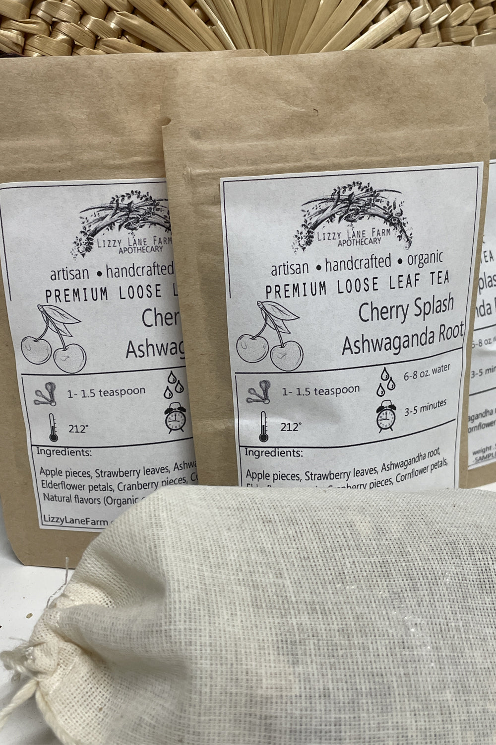 Cherry Splash Ashwaganda Root Tea | Winter Tea | Fruit Tea | Herbal Tea
