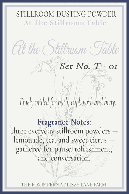 At the Stillroom Table | Apothecary Dusting Powder Set
