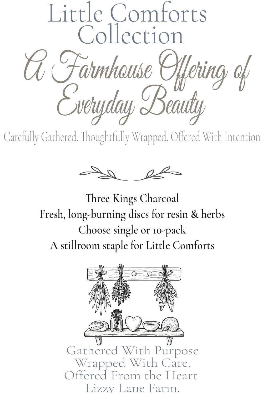 Three Kings Charcoal Discs – For Burning Incense & Resins | Little Comforts – Burn