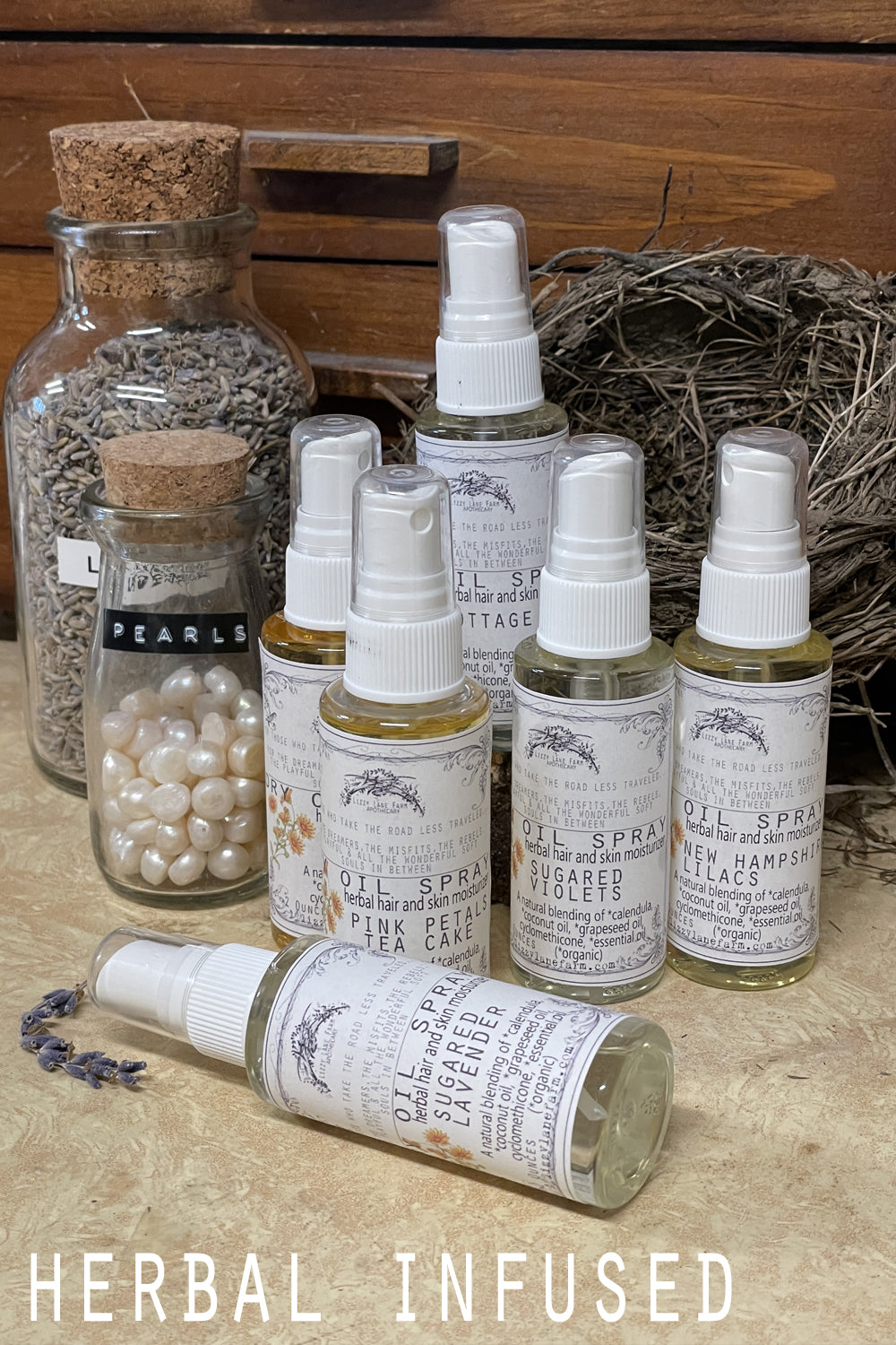 Dry Oil Body Spray- Limited Edition Spring Collection--PICK • YOUR • SCENT - Lizzy Lane Farm Apothecary