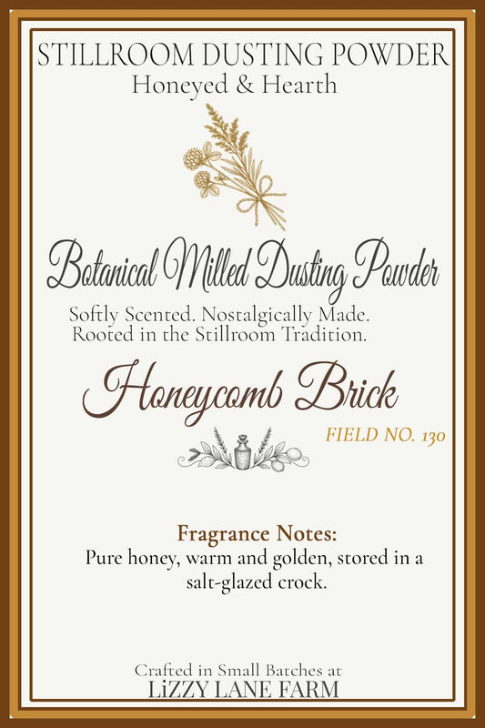 Honeycomb Brick seasonal dusting powder. for the lovers of honey and nature