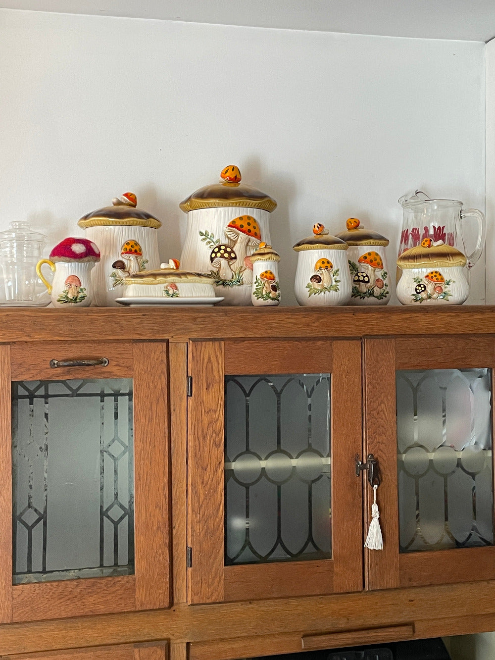 a peek inside the stillroom where the hoosier cabinet sits