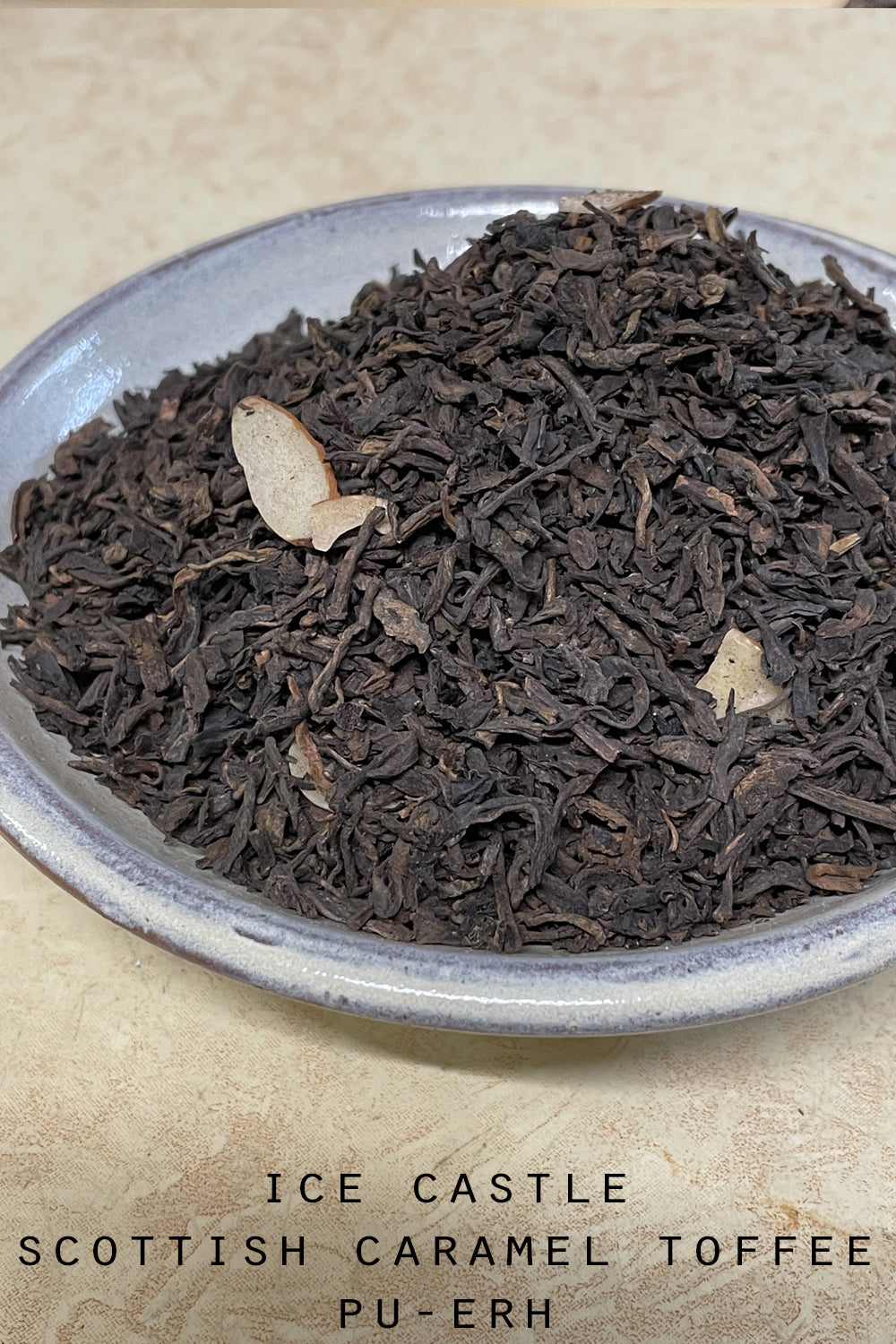 Ice Castle Carmel Toffee Tea | Scottish Carmel Toffee Pu-erh Tea | Sweet Dessert Tea Blend