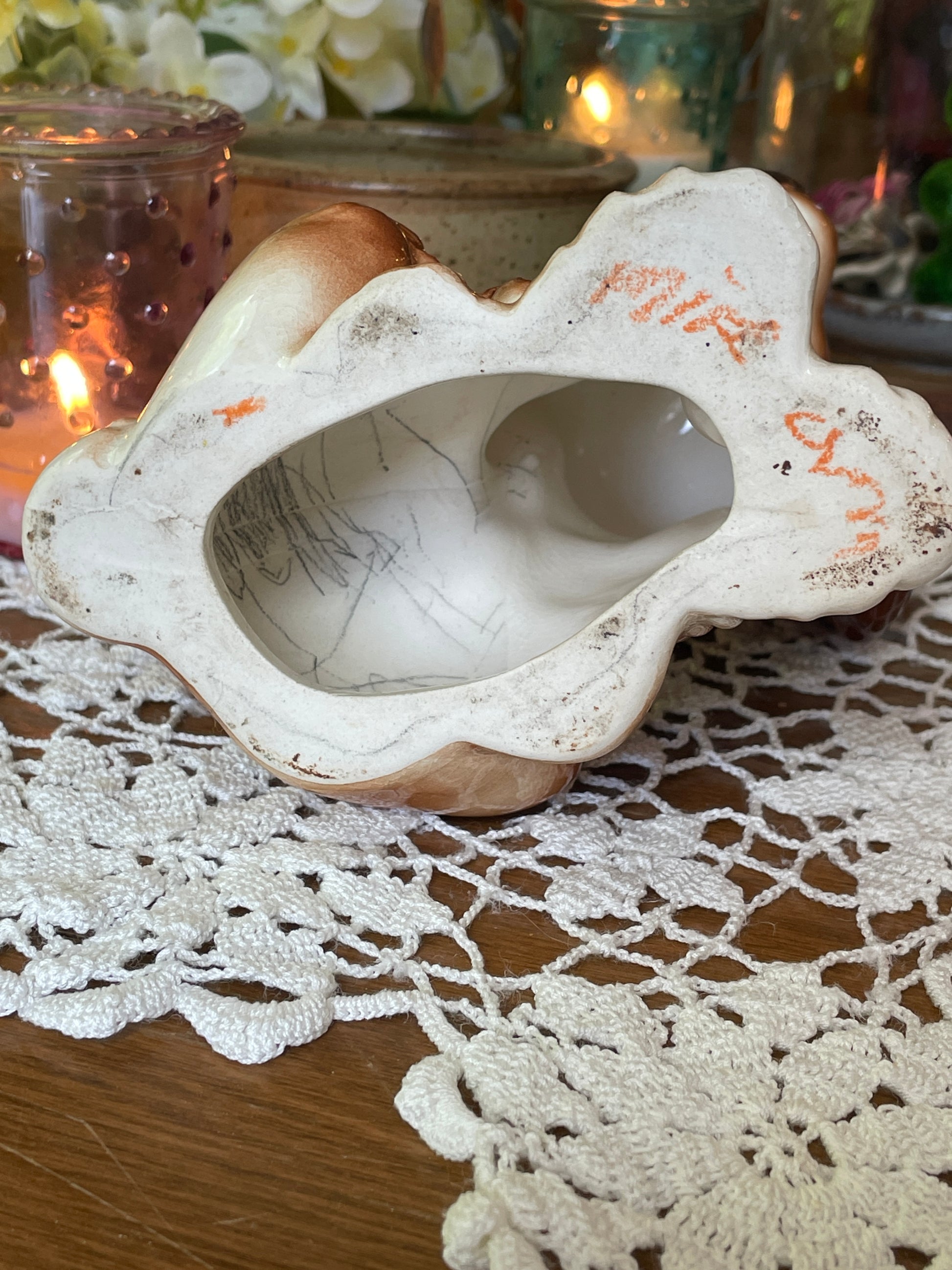 Vintage Spaniel Dog Figurine| Large Porcelain Dog Figurine