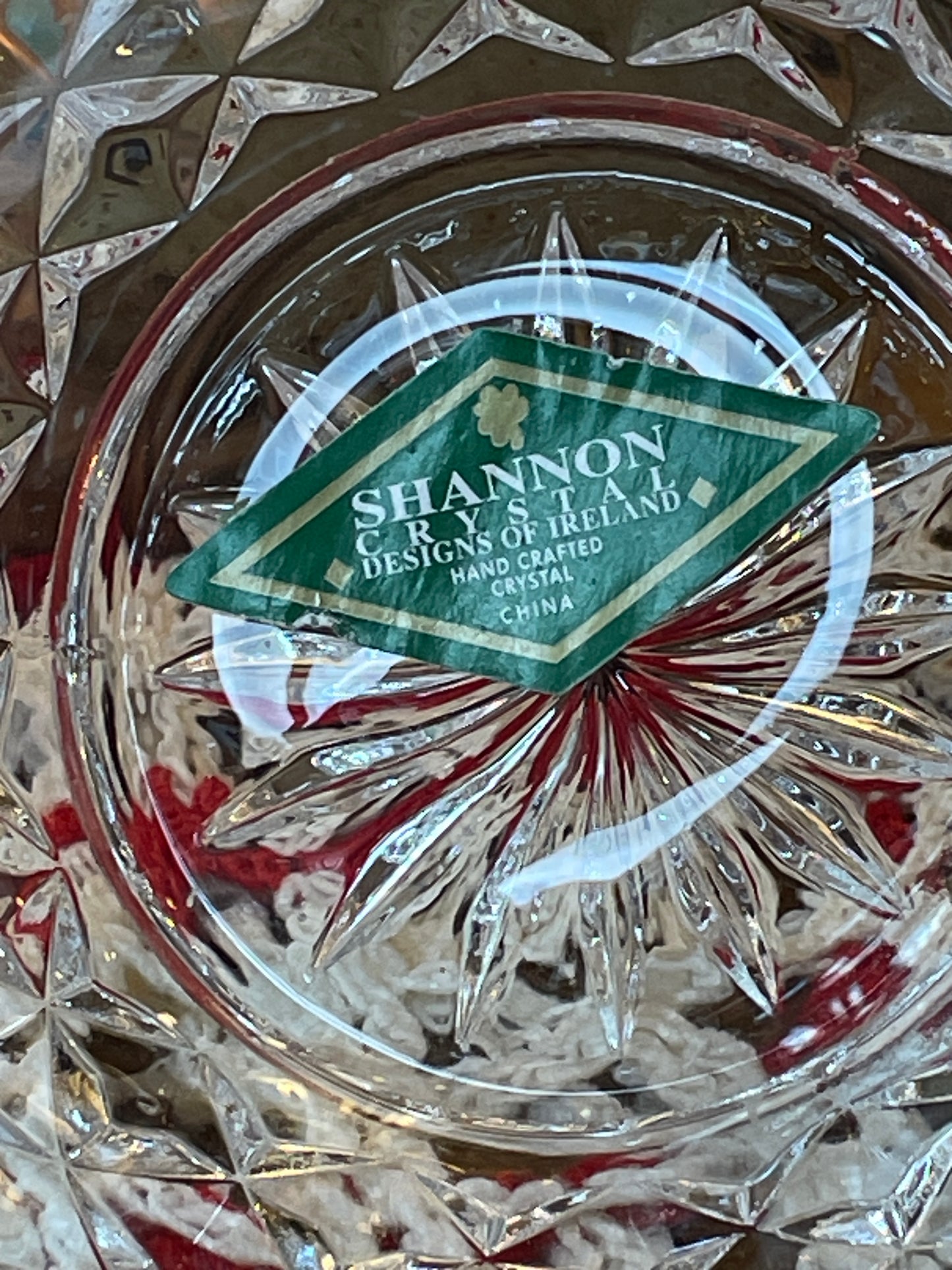 Vintage Shannon 24% Lead Crystal Powder Dish Set