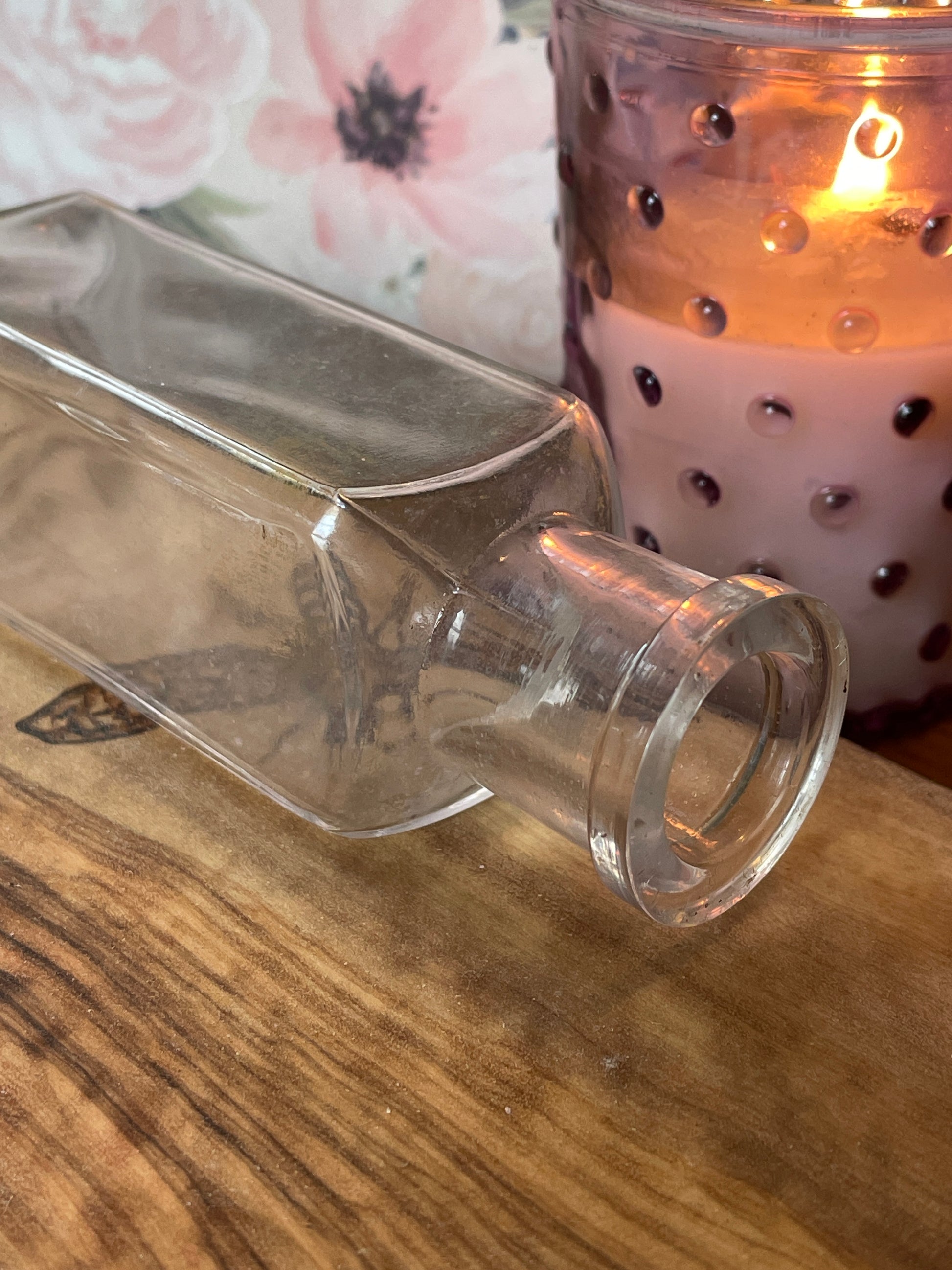 Antique Glass Apothecary Bottle