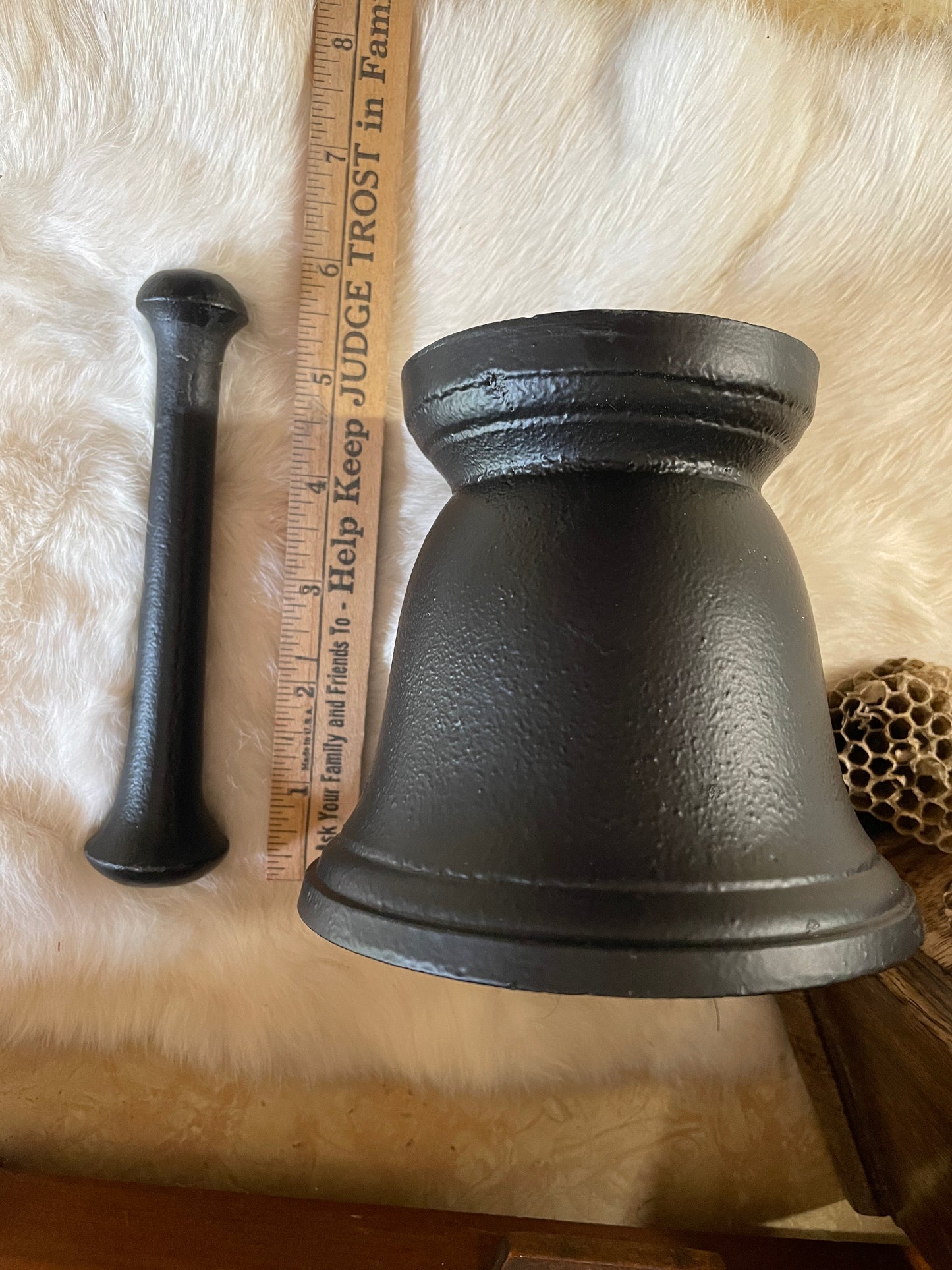 Products Cast Iron 4.5" Mortar and Pestle | Grinding Herbs Spices Resins and Wood | Smudging Small Cauldron | Altar Decoration