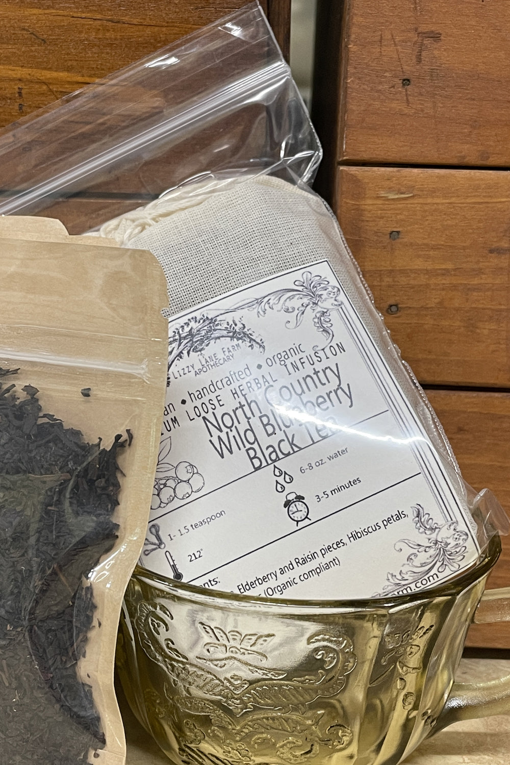 North Country Wild Blueberry Black Tea | Organic Loose Leaf Tea