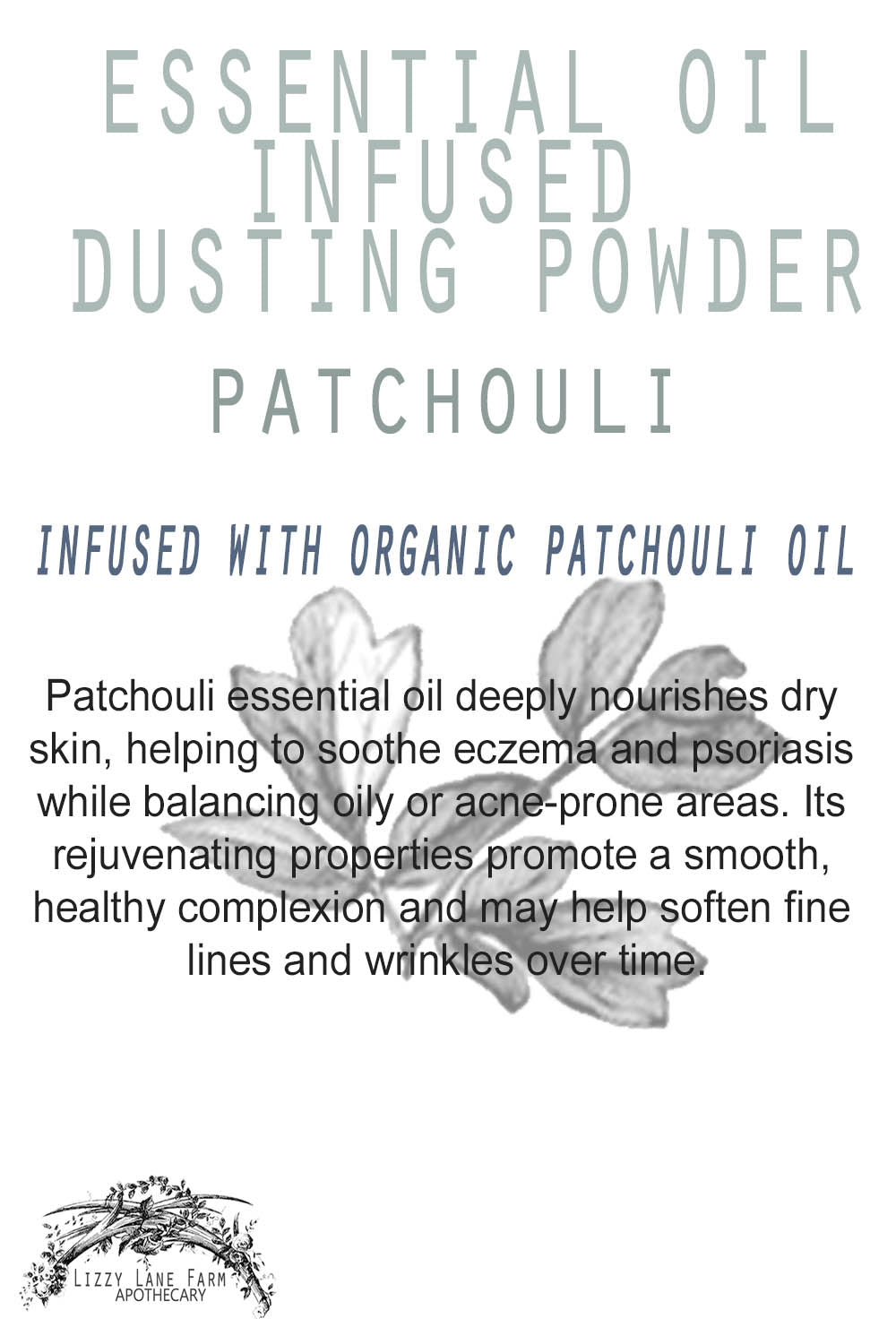 patchouli dusting powder scent description