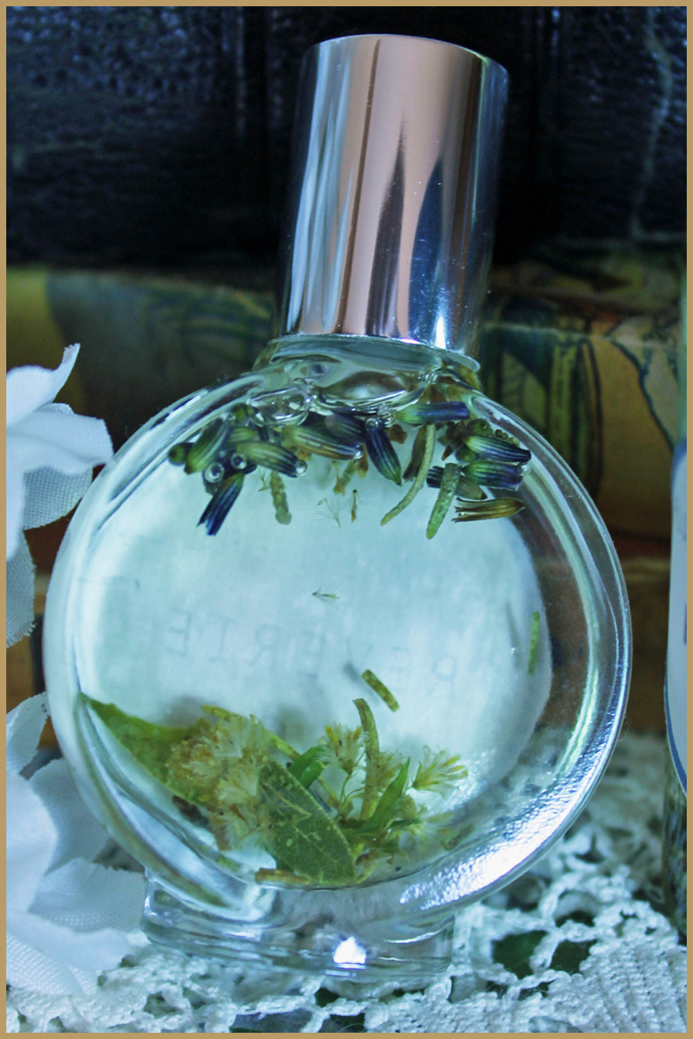 reverie perfume oil watch face bottle,