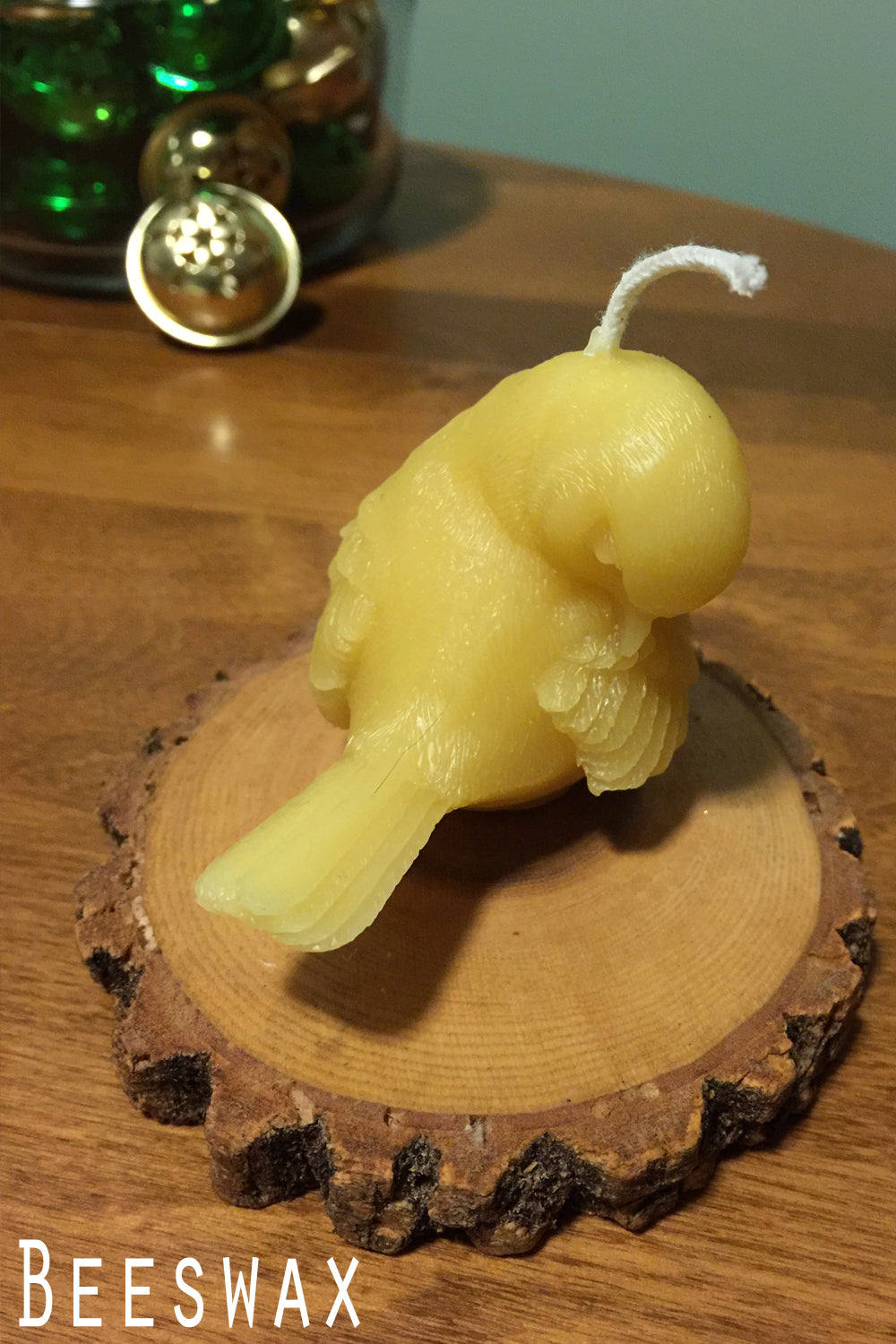 Beeswax Bird Candle-sparrow candle - Lizzy Lane Farm Apothecary