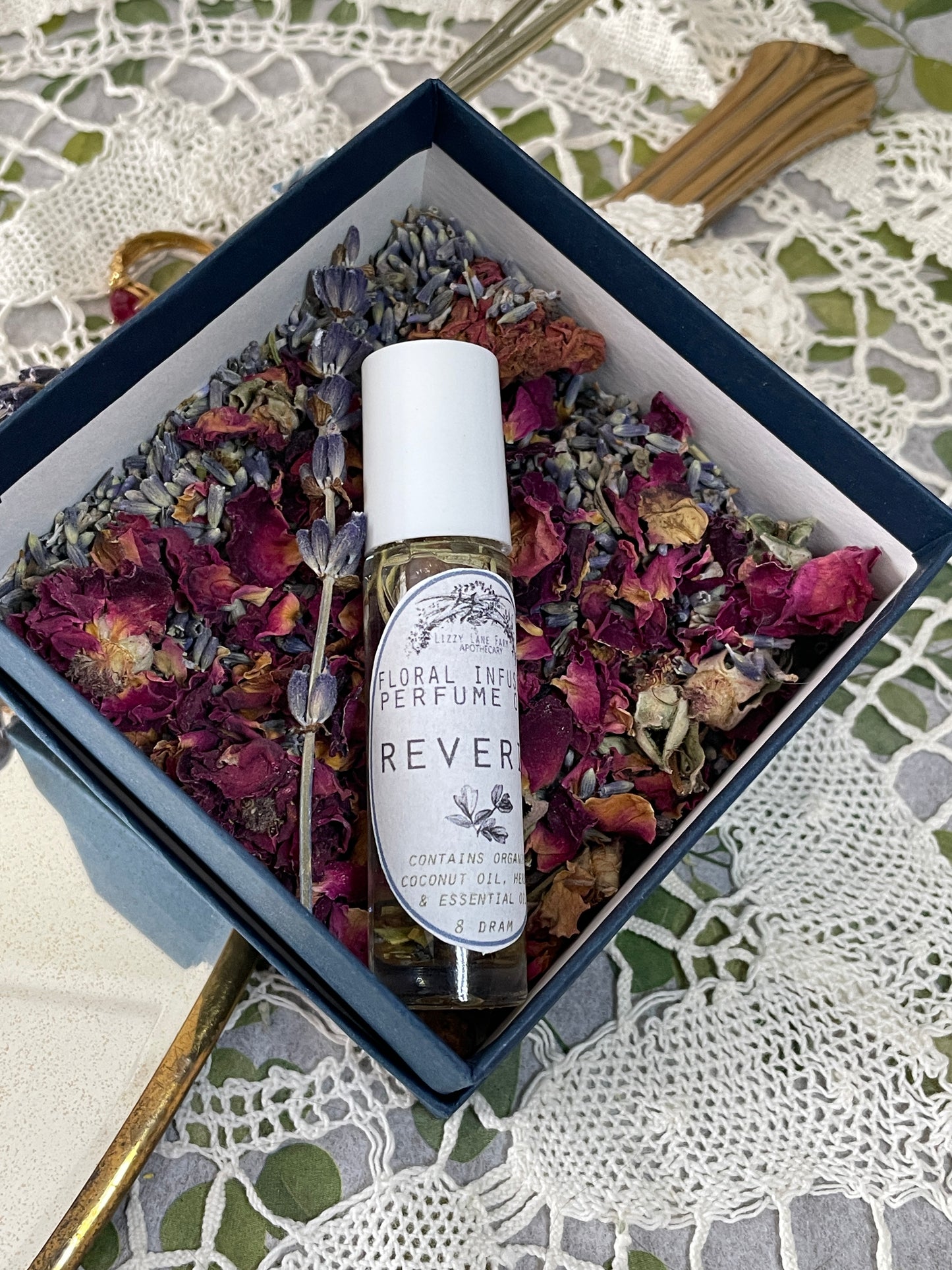 Reverie Perfume – Nostalgic Farmhouse Scent | Rose, Cardamom, Aged Oak | Floral Infusion Artisan Perfume Oil