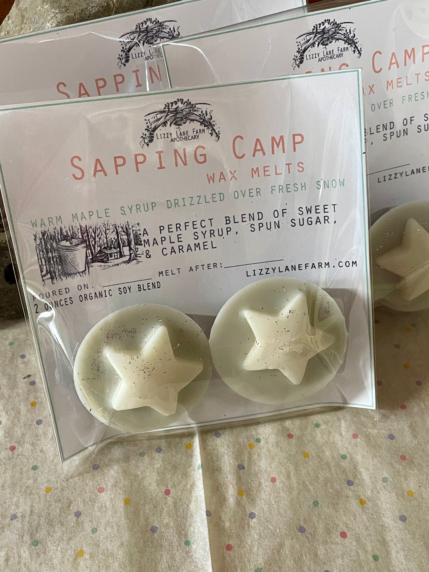 Sapping Camp Wax Melts – Maple Syrup, Caramel & Spun Sugar | Traditional New Hampshire Maple Syrup Scent