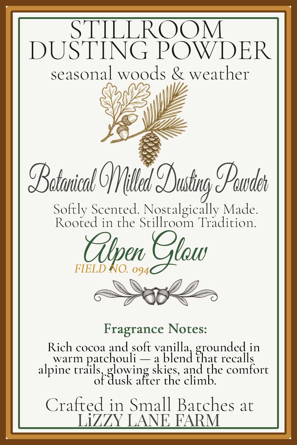 Botanical Dusting Powder Field No. SP·01 — Seasonal Woods Sample Collection | Autumn Stillroom ...
