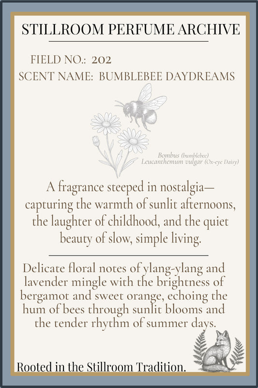 Field No. 202 — Bumblebee Daydreams | Floral Perfume Oil | Stillroom Perfume Archive