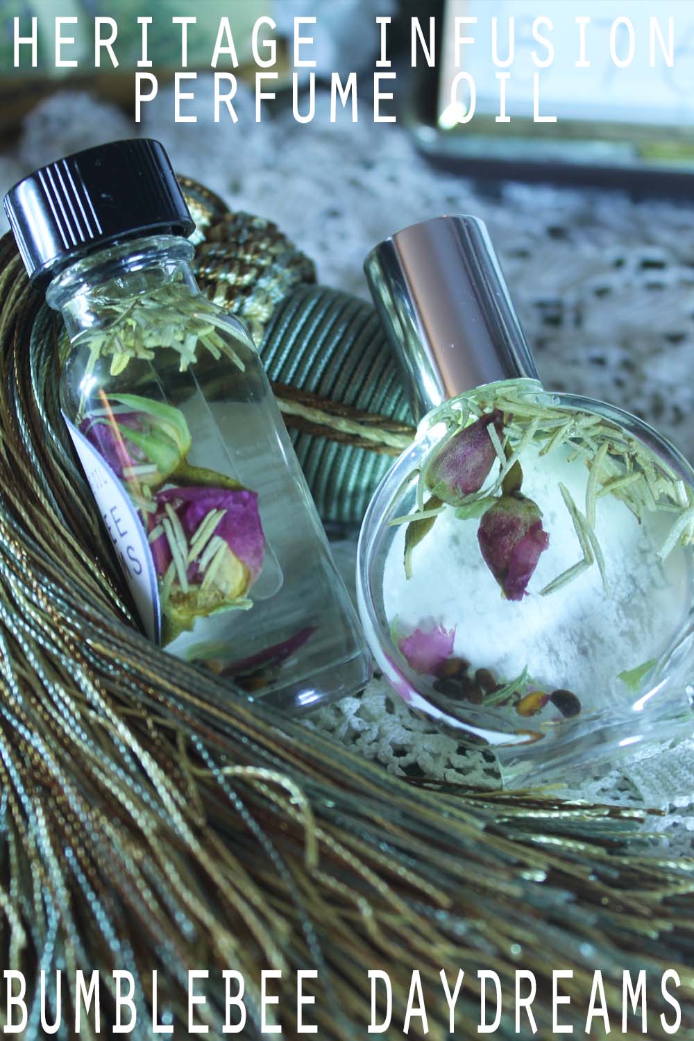 Bumblebee Daydreams is a sun-drenched memory—
a golden afternoon caught in a bottle.
With notes of bergamot, ylang ylang, lavender, and sweet orange,
this blend captures the warmth of laughter, wildflowers,
and the easy joy of barefoot summers.