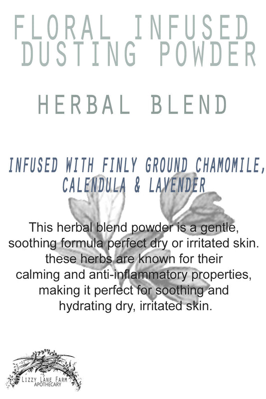 herbal blend body powder product card