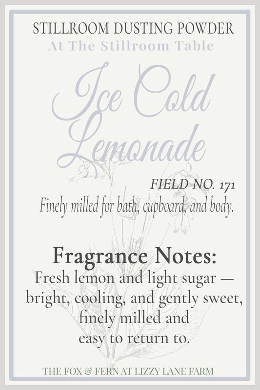 hover card ice cold lemonade dusting powder.