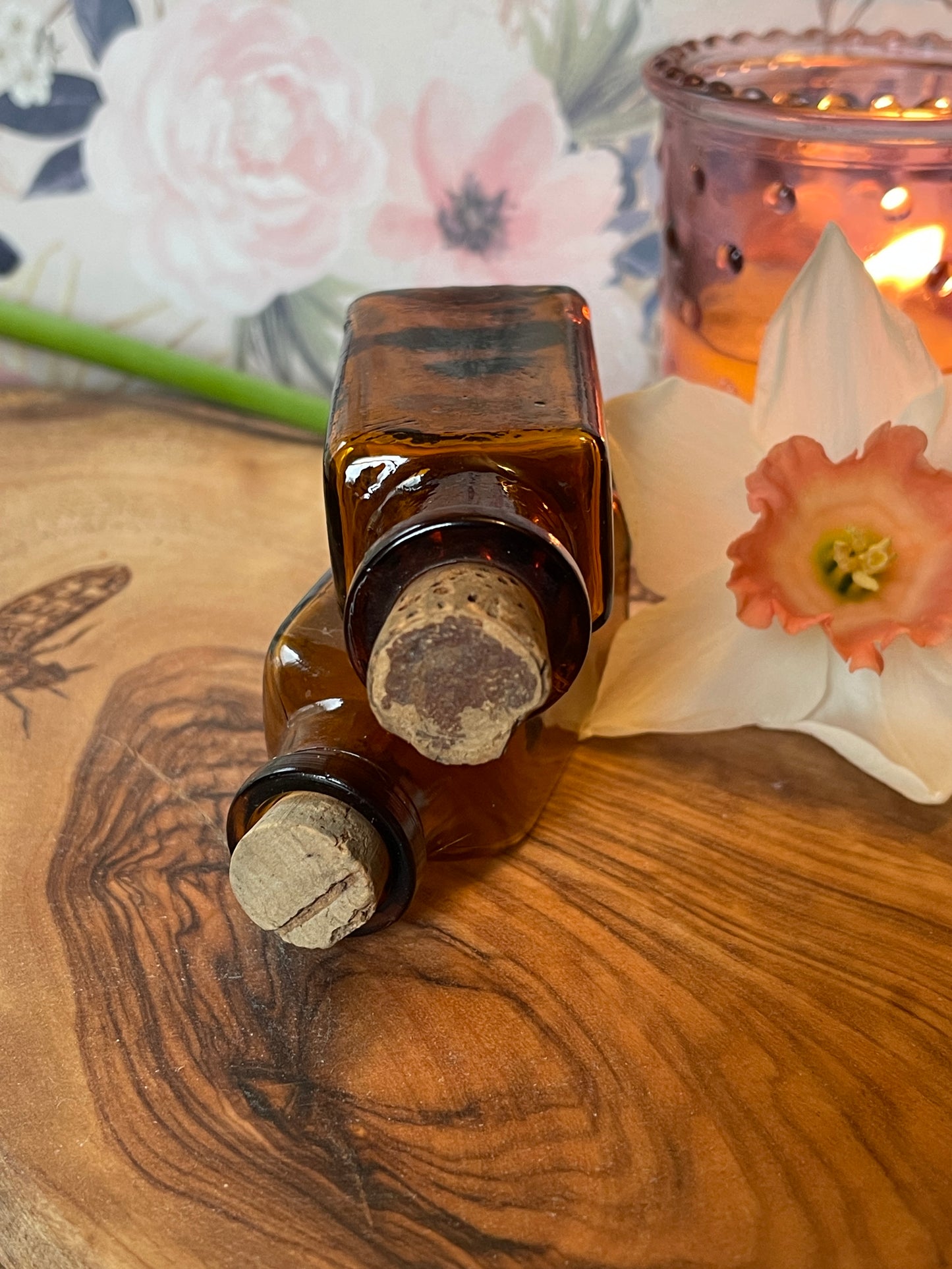 Antique Glass Pharmacy Bottles