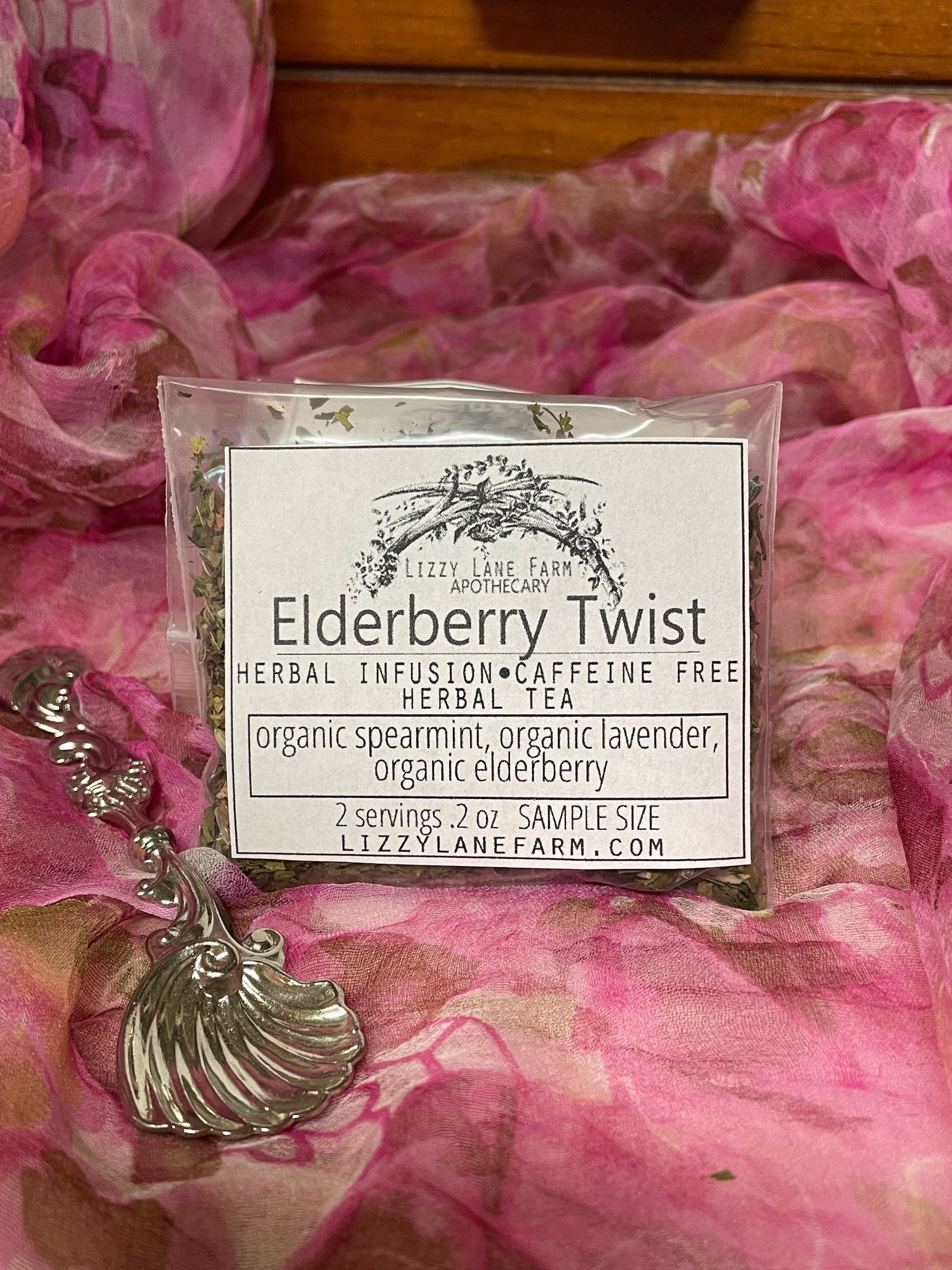 Elderberry Twist Blend | Elderberry & Spearmint herbal infusion | Organic Artisan Handcrafted Herbal Tea | Premium Quality Loose Leaf Tea