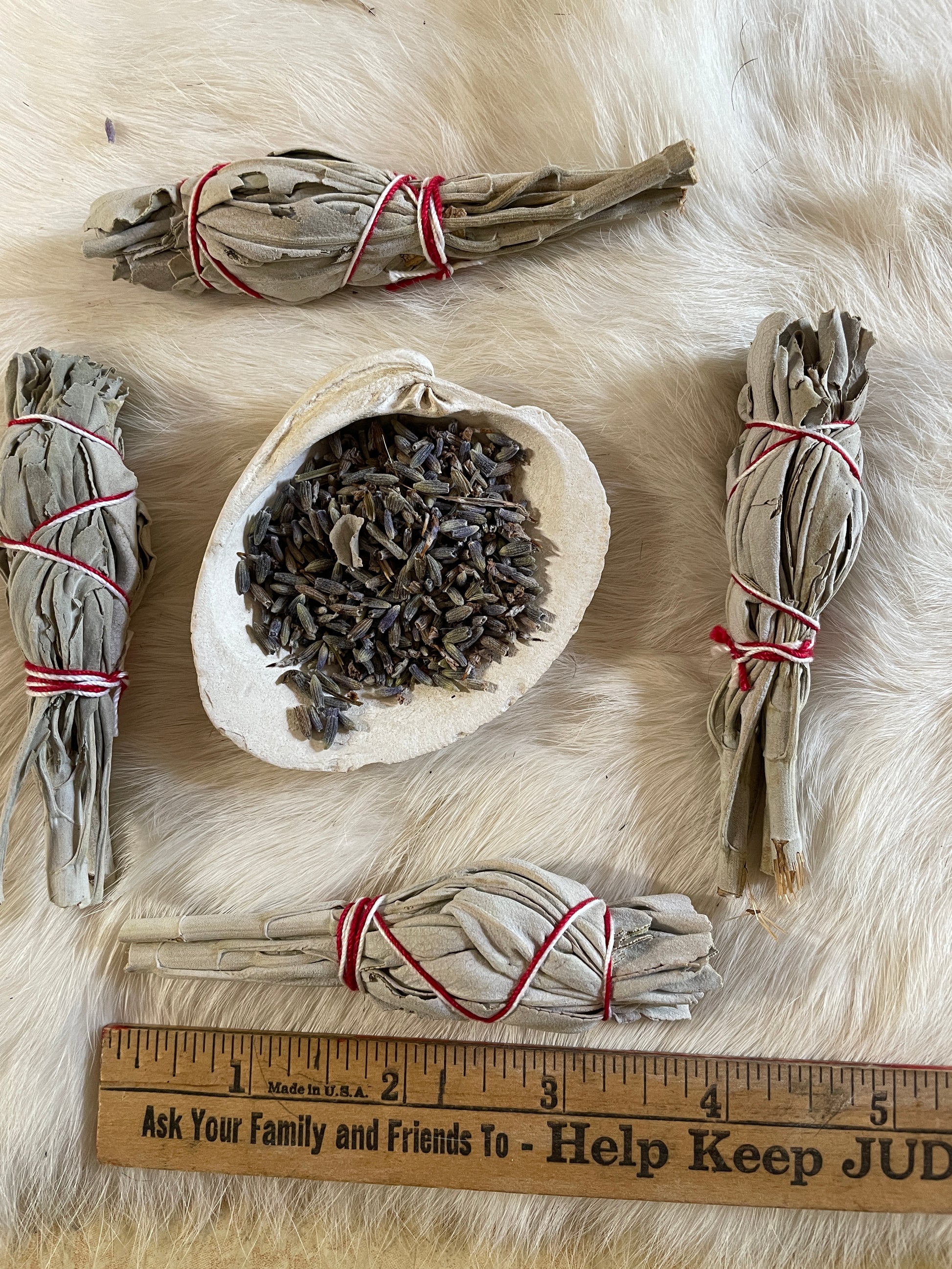White Sage Wand Torch Style, Fragrant Hand Tied Sustainably Grown California White Sage Incense, Smudge Wand