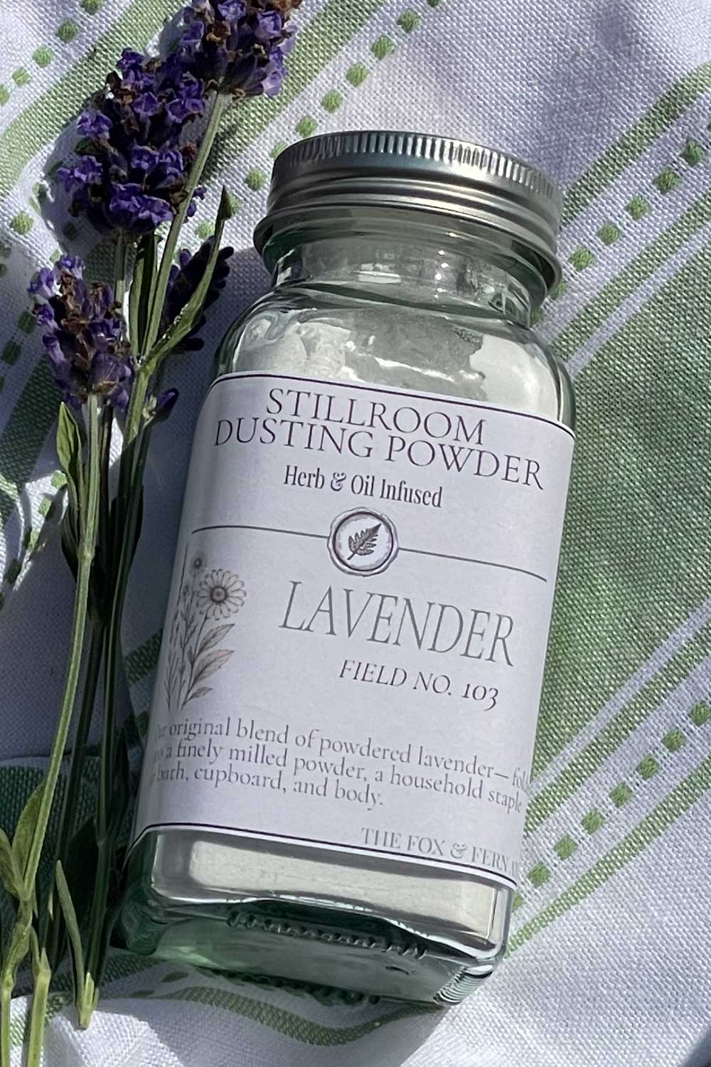 Field No. 103 — Herbal Lavender Dusting Powder | Talc-Free Body Powder with Organic Lavender | Stillroom Botanical Body Powder