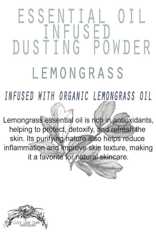 Lemongrass Organic Herbal Dusting Powder – Refreshing & Clean, Talc-Free