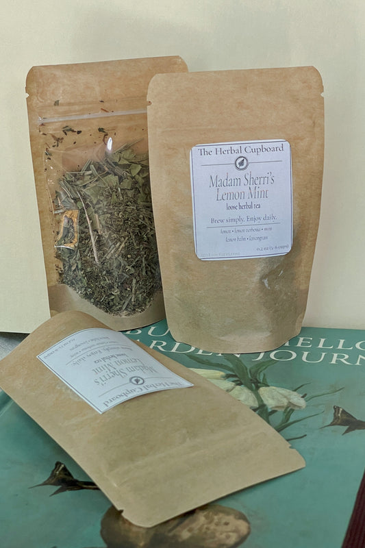 Madame Sherri’s Lemon Mint Tea – Herbal Lemon & Mint Infusion | Caffeine-Free | Hot or Iced