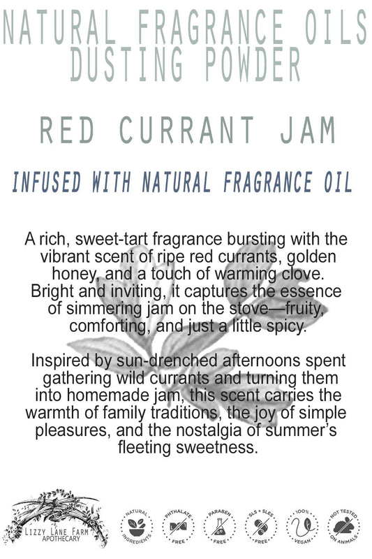 A beautifully illustrated product card featuring rich red currants, golden honey drizzles, and aromatic cloves. The warm color palette and vintage-inspired details reflect the essence of a lovingly prepared homemade treat.