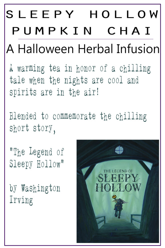 Sleepy Hollow Pumpkin Chai Tea | Holiday Tea | Fall Flavored Tea | Spiced Black Tea | Tea Gift | Loose Leaf Tea