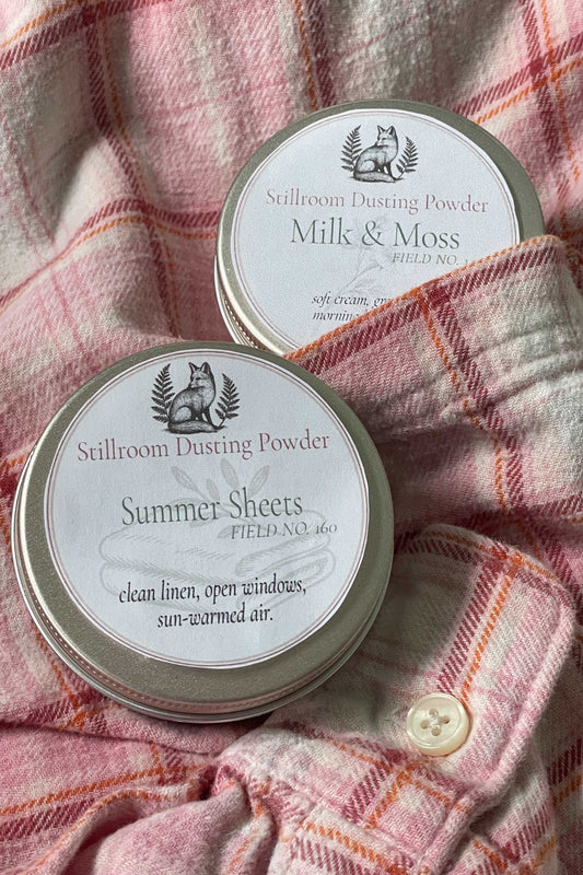Milk & Moss & Summer Sheets | Stillroom Dusting Powder Travel Set