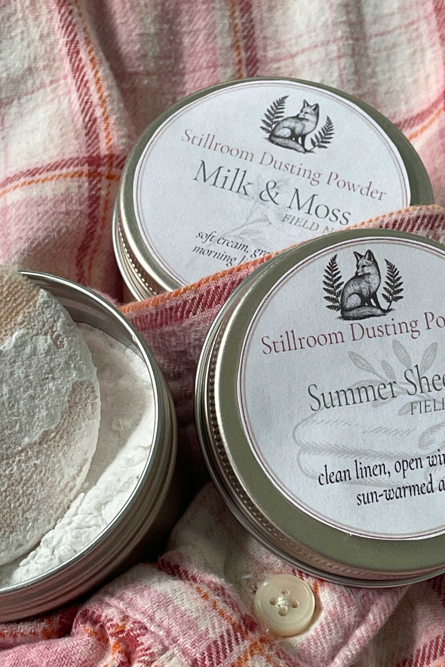 Milk & Moss & Summer Sheets | Stillroom Dusting Powder Travel Set
