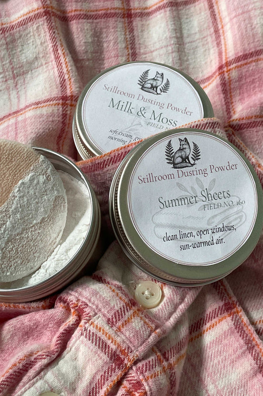 Milk & Moss & Summer Sheets | Stillroom Dusting Powder Travel Set