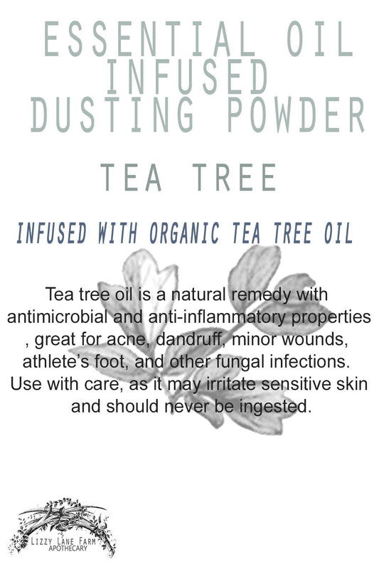 Tea tree oil is a natural remedy with antimicrobial and anti-inflammatory properties, great for acne, dandruff, minor wounds, athlete’s foot, and other fungal infections. Use with care, as it may irritate sensitive skin and should never be ingested.
