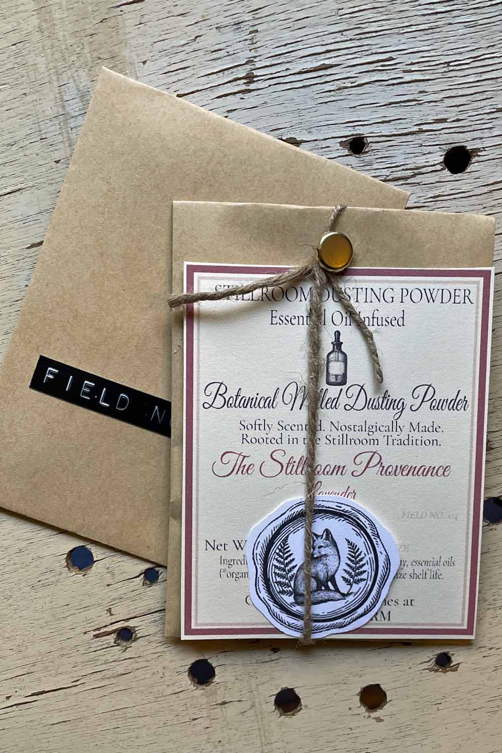 Essential Oil Infused Stillroom Dusting Powders — talc-free body powders scented with pure herbal essential oils.