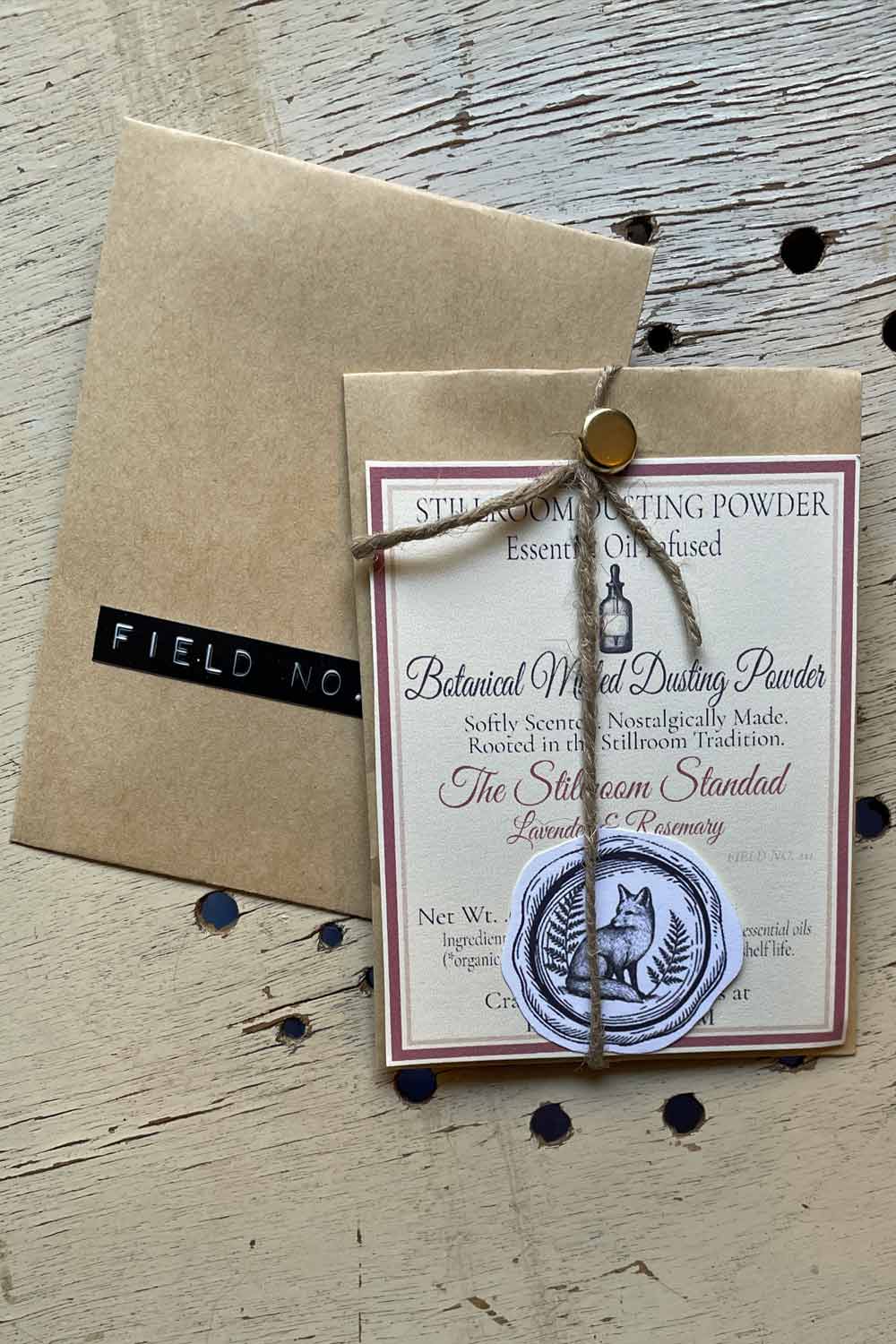 Essential Oil Infused Stillroom Dusting Powders — talc-free body powders scented with pure herbal essential oils.