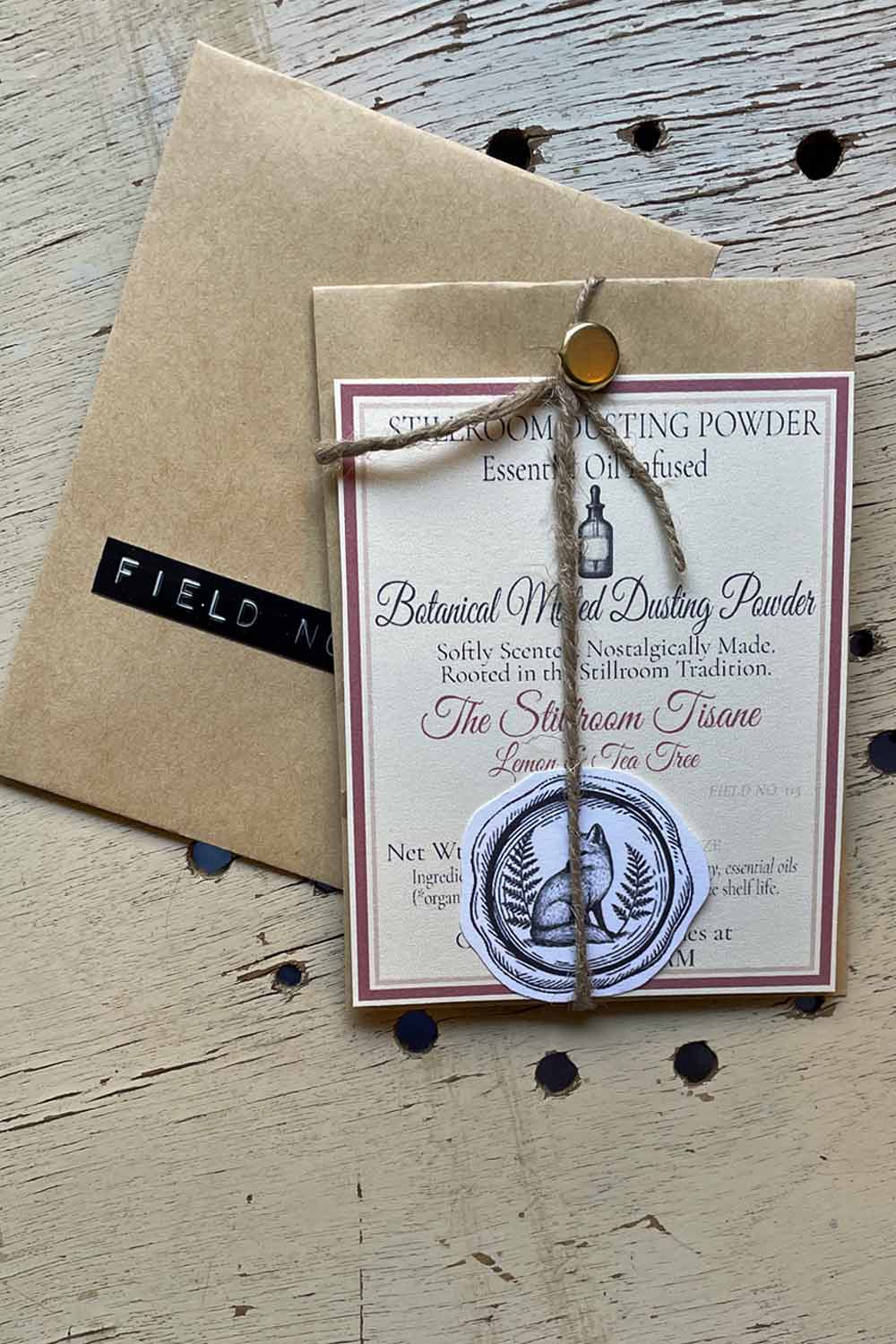 Essential Oil Infused Stillroom Dusting Powders — talc-free body powders scented with pure herbal essential oils.