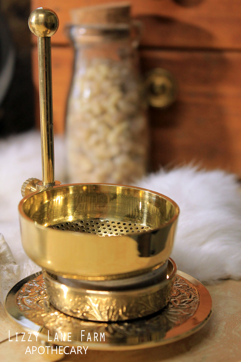 Brass Resin Incense Burner, Fully Adjustable