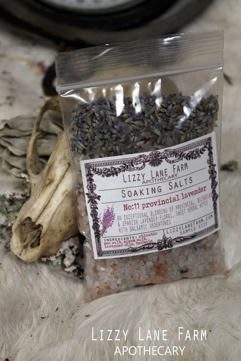 sample size lavender bath salts