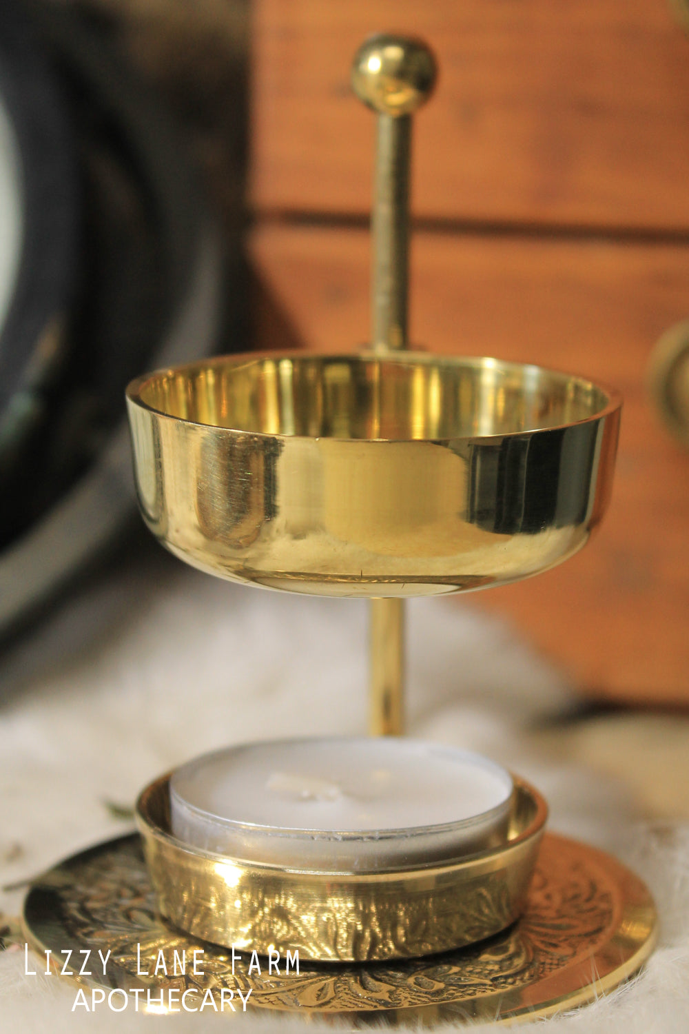 Brass Resin Incense Burner, Fully Adjustable