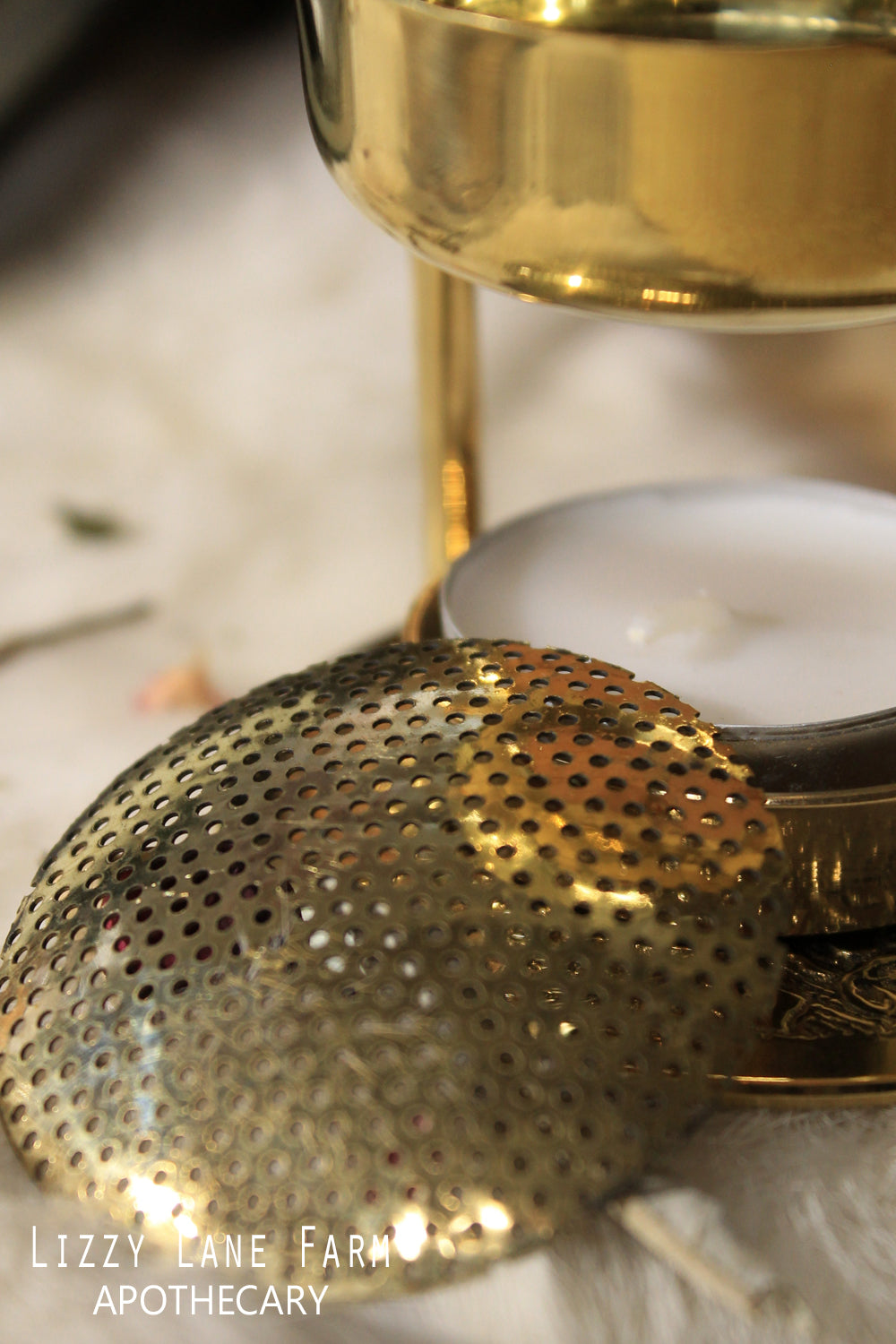 Brass Resin Incense Burner, Fully Adjustable
