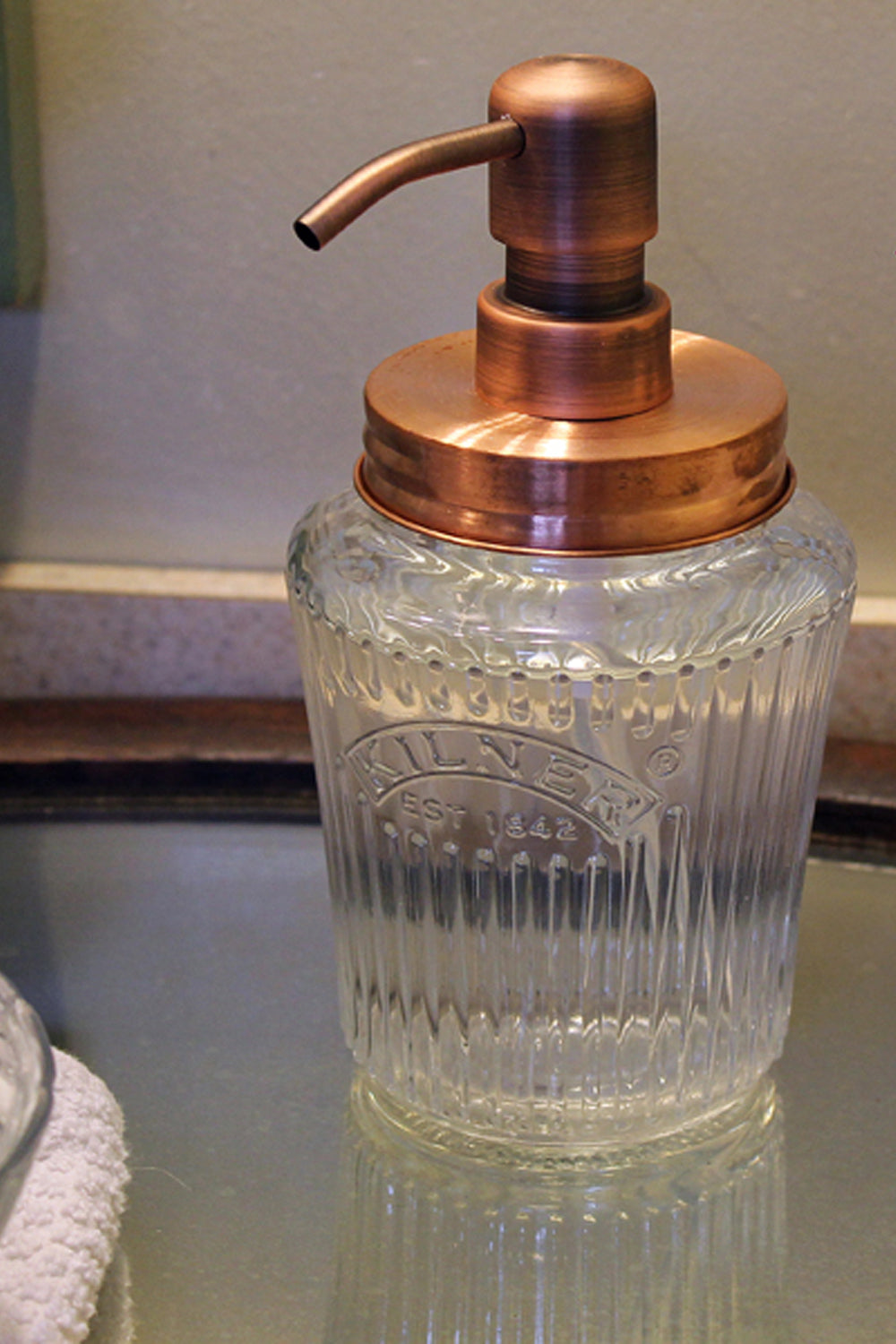 Copper Rust Proof Antique Kilner Jar Soap Dispenser-Soap, Foaming Soap Pump - Lizzy Lane Farm Apothecary