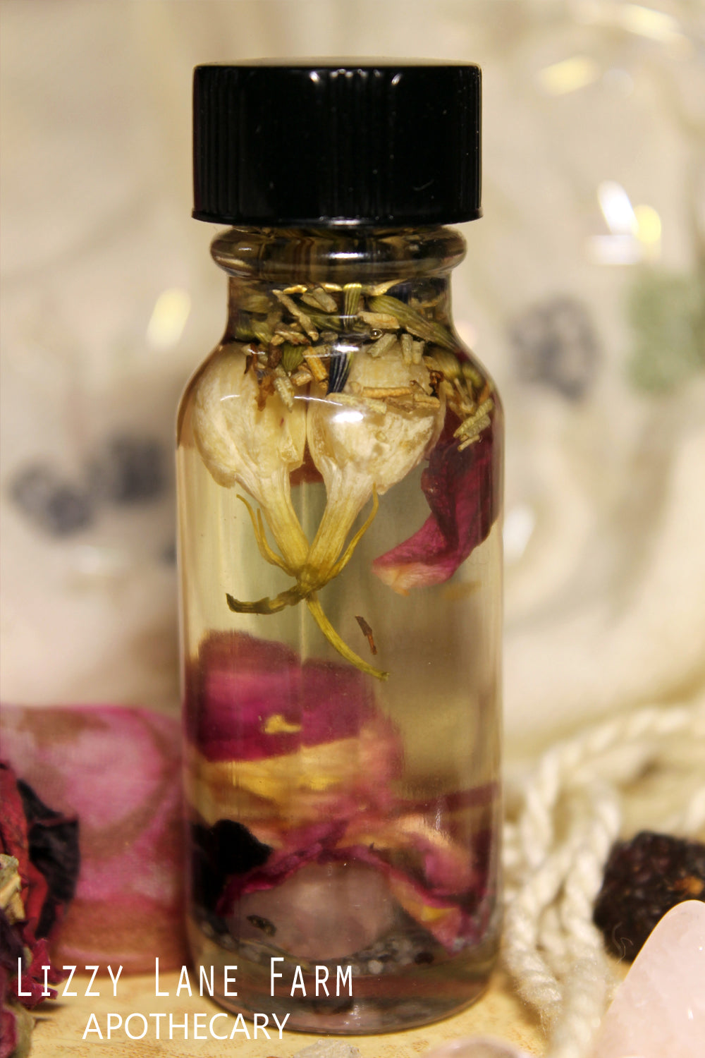 cottage garden fairy intention oil, wiccan spell oil