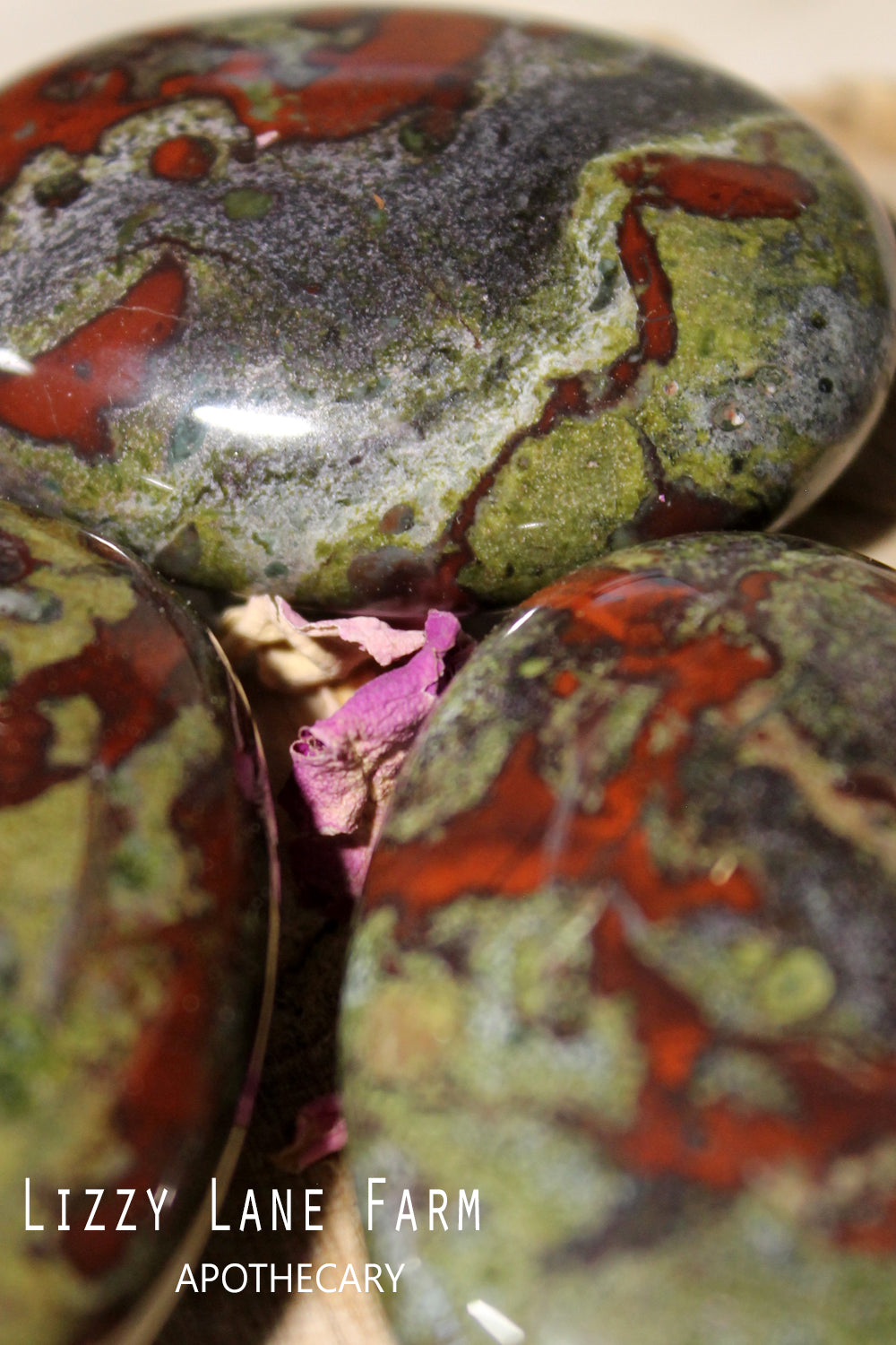 Dragons Blood Jasper Palm Stone