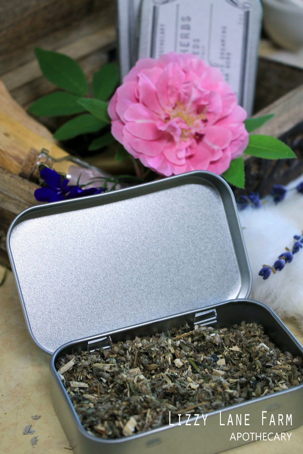 Dream Weeds Smudging Herb Tin- Mugwort & Catnip Blend--Lucid Dreaming, Dream Work and Astrial Projection
