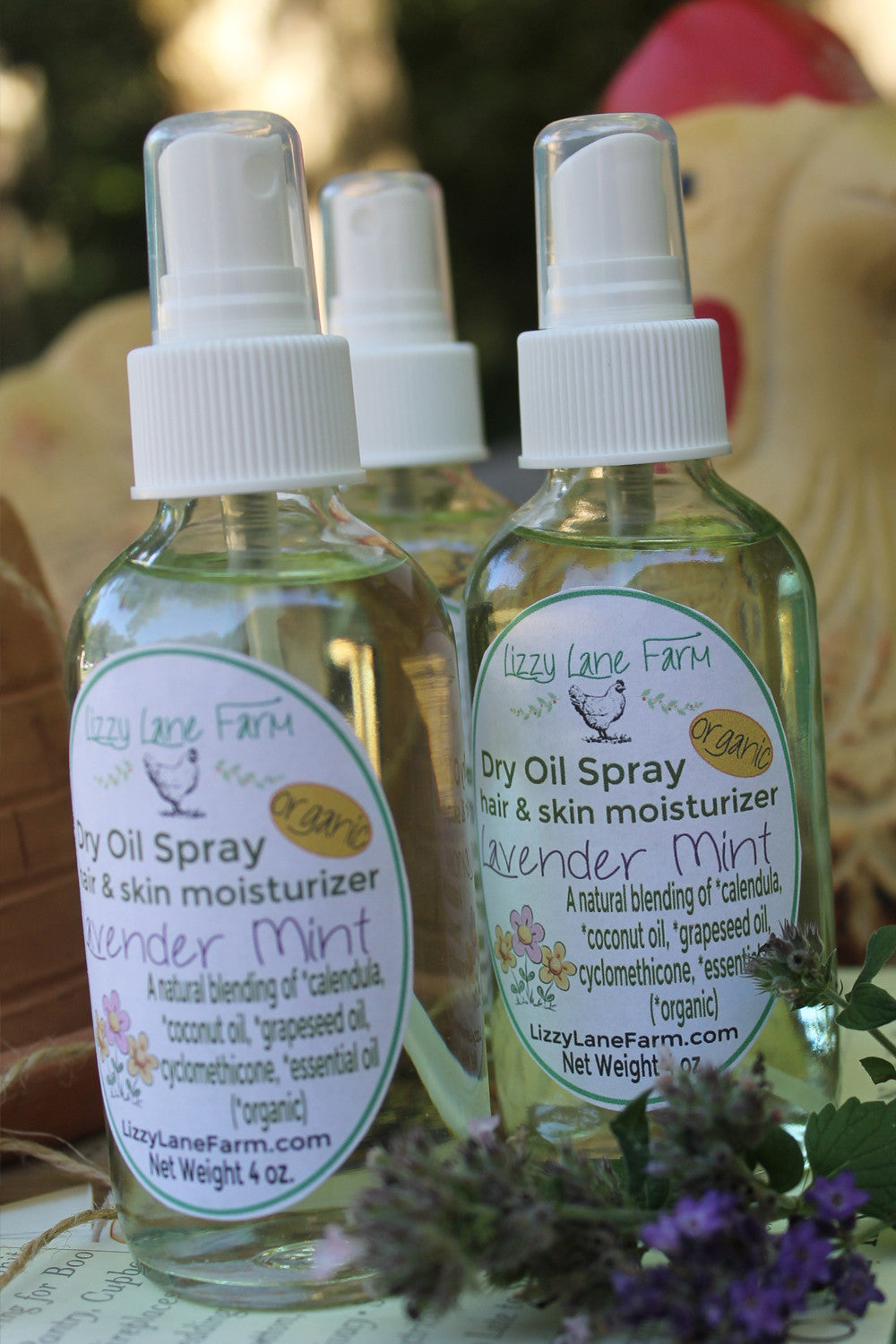 Dry Oil Body Spray- Black Forest- earthy, spice patchouli and citrus - Lizzy Lane Farm Apothecary