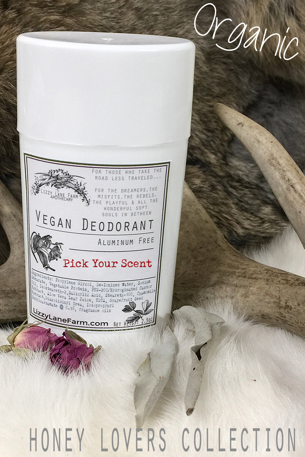 Natural Vegetable Protein Deodorant:  PICK • YOUR • SCENT :: Honey Lovers  Scents - Lizzy Lane Farm Apothecary
