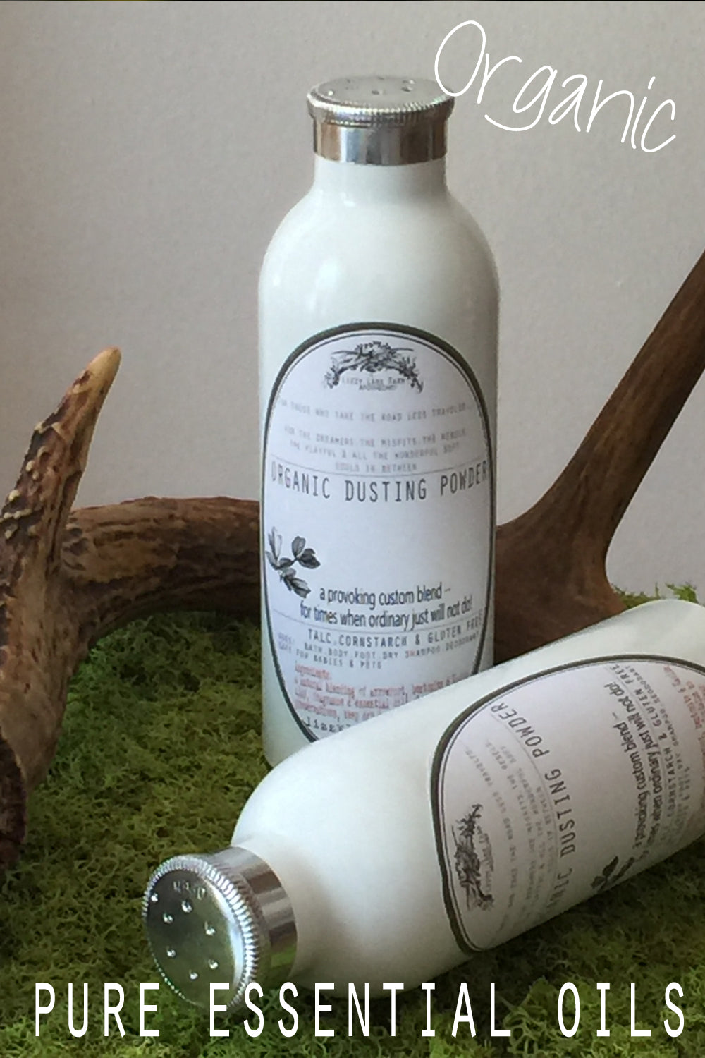 organic natural body powder.honey scented powder